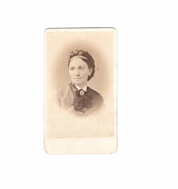 Theodor Huth CDV Foto Damenportrait - Frankfurt Main 1870er