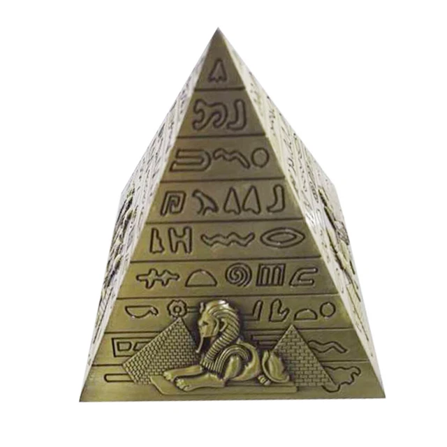 Statue Pyramide Miniature D'avatar Décoration D'intérieur Métal
