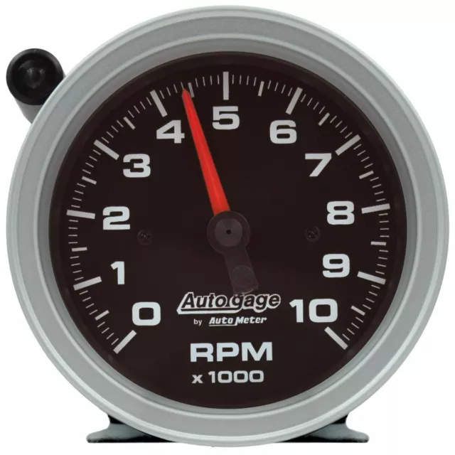 Autometer Tachometer Gauge 10K RPM 3 3/4in Pedestal w/External Shift-Light