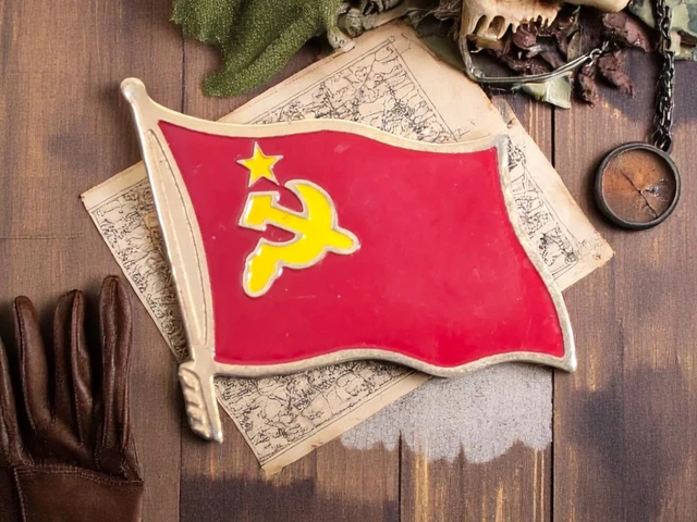 Autocollant Drapeau URSS CCCP Russie Soviétique - Multicolore - Collant Extérieur/intérieur