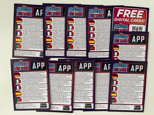 Match Qr Code TOPPS MATCH ATTAX EURO EM 2024 - 50 x Digital Code für Digitale Karten ...