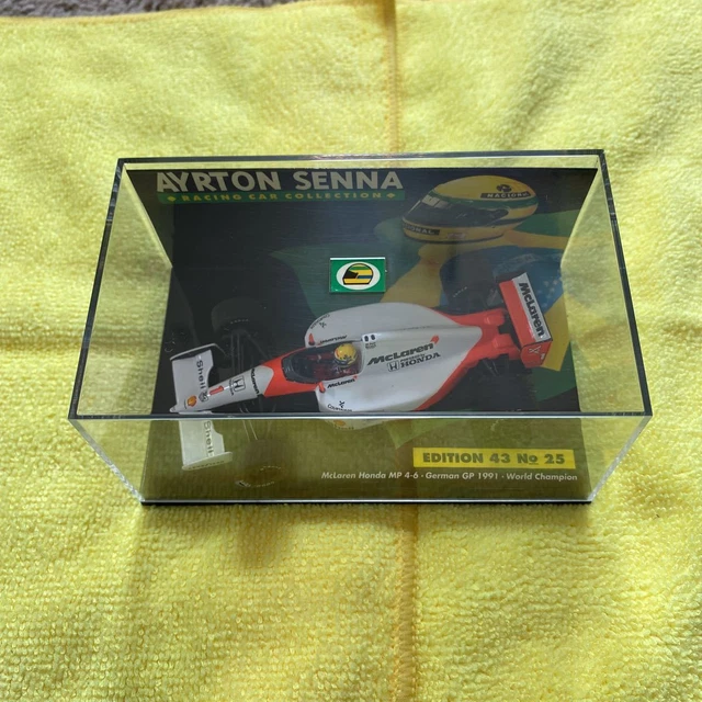 Mini Champs 1/43 Ayrton Senna Racing Car Collection EDITION 43 No 25 McLaren H