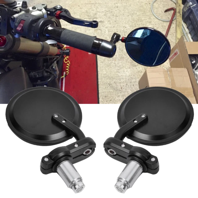 Custom For Ducati Streetfighter 7/8" Motorcycle Handle Bar End Rearview Mirrors