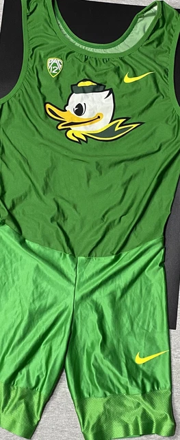Nike Oregon Ducks PE Team  Issued Track & Field Speedsuit Singlet Mens M Used