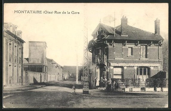 CPA Montataire, Rue de la Gare