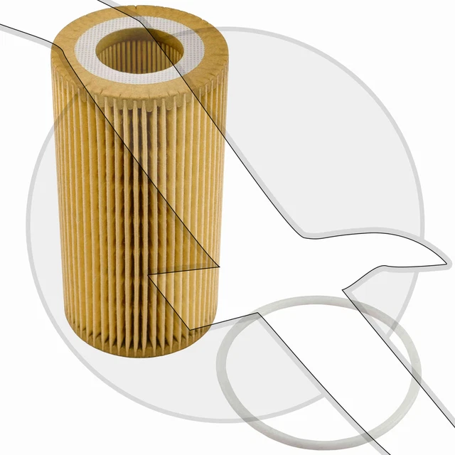 Oil Filter Insert Element for Volvo Penta 4.3 5.0 5.7 D3 8692305 Mann HU719/8X