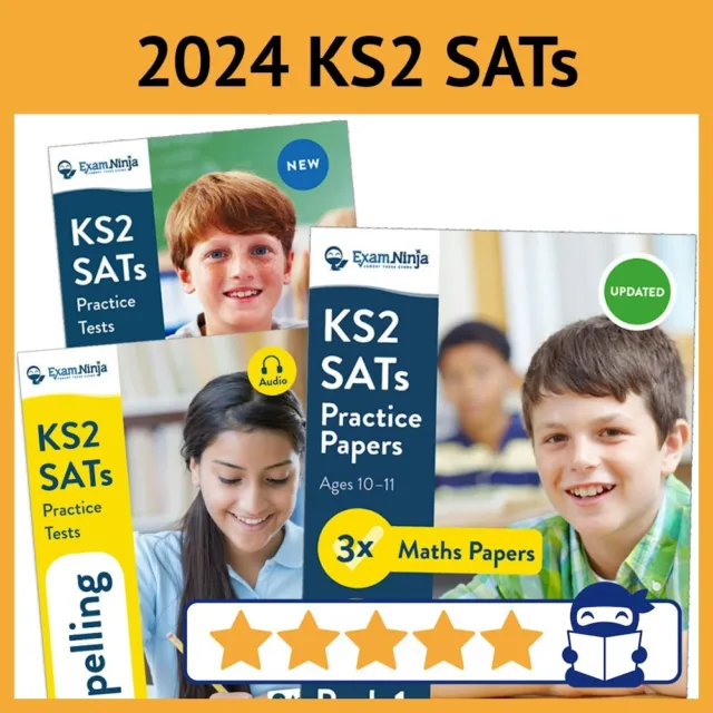 KS2 SATs Complete Prep Pack 2024 - Year 6 - Maths & English with Answers - NEW