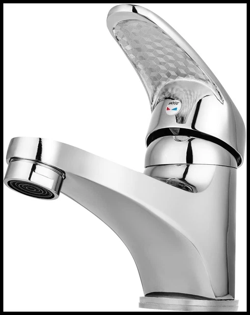 New Bathroom Single Lever Taps Modern Chrome Bath Mono Wash Basin Sink Mixer Tap