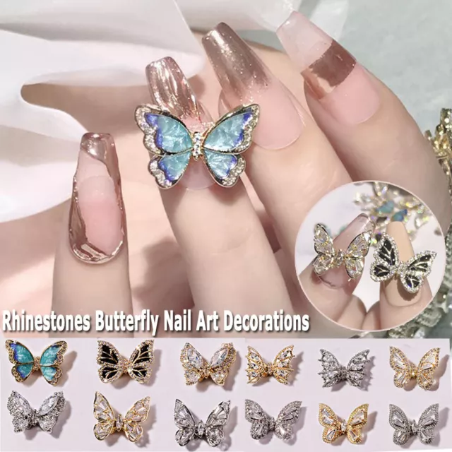 Nail Crystal DIY Jewelry 3D Nail Rhinestones Butterfly Nail Art Decorations