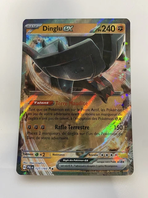 Dinglu Ex 127/193 – Coffret Ultraboost X – 10 Cartes Pokémon – Écarlate Et Violet – Évolutions à Paldea