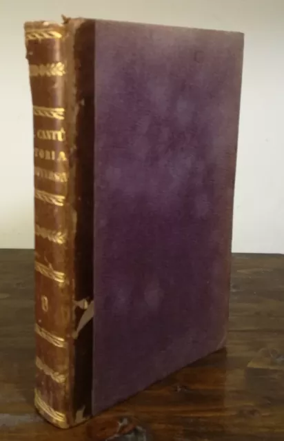 1859: Cesare Cantu' - Storia Universale - Volume Ottavo - Laurel/Marghieri Edit.