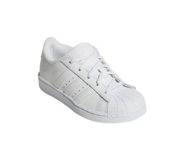 Adidas Originals Superstar Baskets Enfants Chaussures Basses, BA8380, Blanc, Gr
