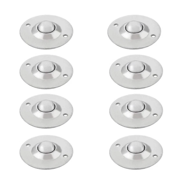 8Pcs -16B 5/8-Inch Bearing Steel Roller Ball Flange Conveyor Transfer X6V8