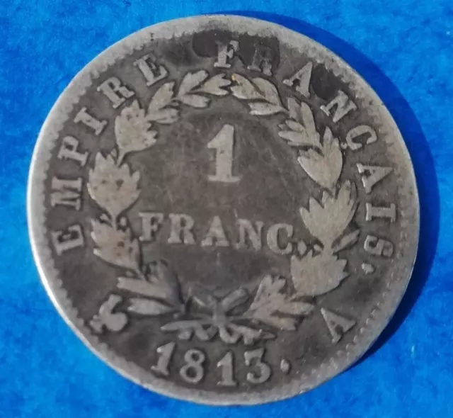 1 FRANC NAPOLEON 1er 1813 A PARIS