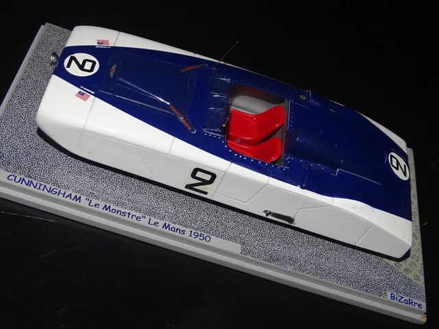 Décalcomanie 1/43 Cadillac Tank Monstre LM Le Mans 1950 - Bleue