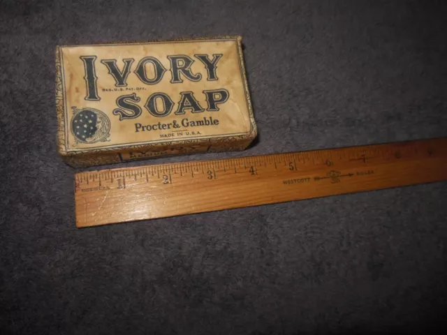 Vintage Ivory Soap Bar Procter & Gamble 1930's Original Wrapper Medium Size