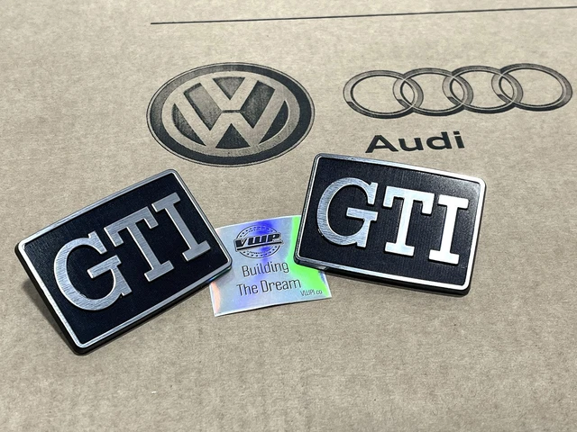 Genuine VW Volkswagen Rabbit 2.5 Chrome Emblem Decal, Rear Left/Right, 2006-2009, OEM Part 1K0853675AJ739