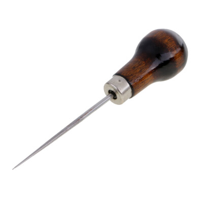 01 Punteruolo da Cucito punteruolo Fai da Te Leather Hand Sewing Machine Thread Device A Legno di faggio e Metallo per Cucito in Pelle Fai da Te Riparazione Sacco a Pelo Riparazione 