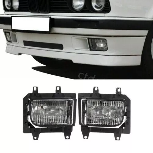 2X Stoßstange Nebelscheinwerfer Links+Rechts Klarglas Für BMW 3er E30 1985-1993