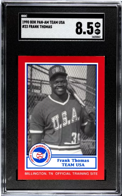 1990 Pan Am Team USA Red BDK #23 Frank Thomas SGC 8.5