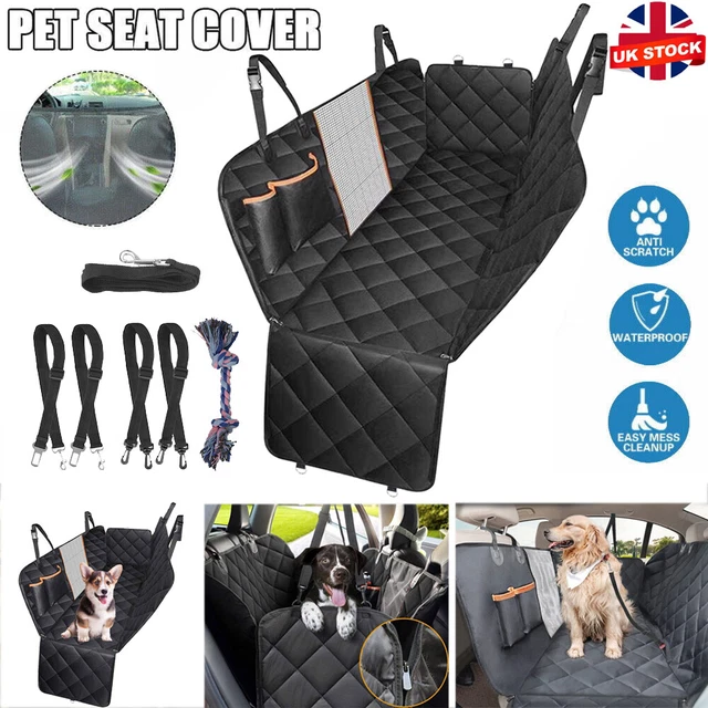 Car Rear Back Seat Cover Pet Dog Cat Protector Waterproof Hammock Mat Seatbelt