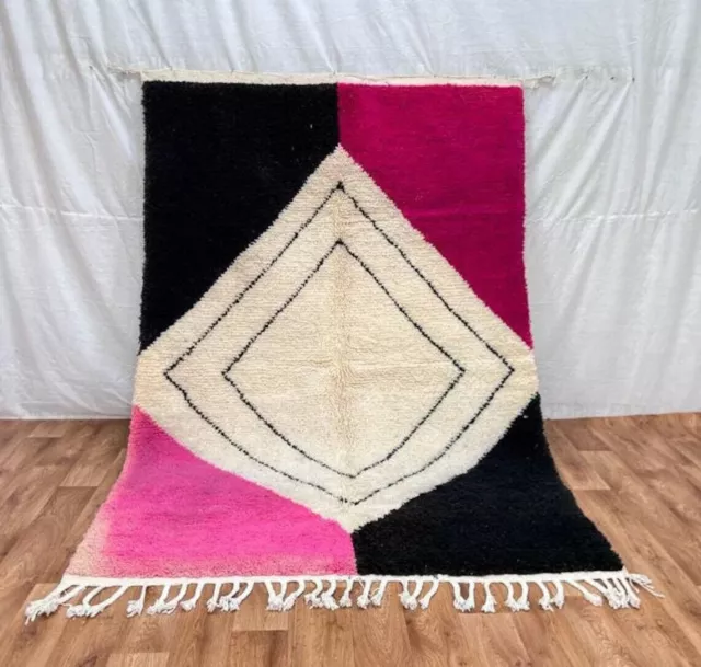 Moroccan Rug, Costum Berber Rug, Pink Moroccan Rug, Handmade Rug, New Design Mam