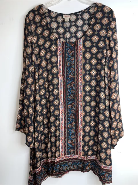 Mossimo  Supply Co. Womens Long Flowy Tunic Boho Large