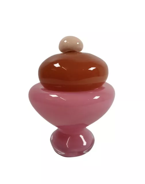 HELLE MARDAHL Multicoloured Glass Bon Bon Sculpted Sugar Jar One Size NEW