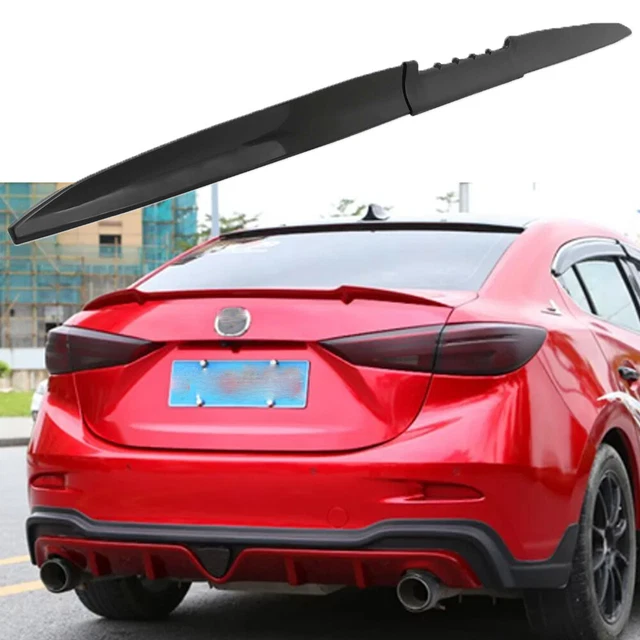Gloss Black Style Car Rear Spoiler Lip Tail Wing Sticker For Mazda CX-3 CX5 CX7