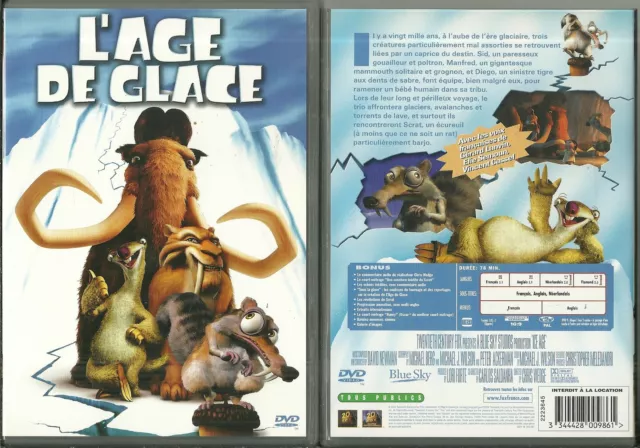 Dvd - L' Age De Glace ( Dessin Anime ) / Comme Neuf - Like New