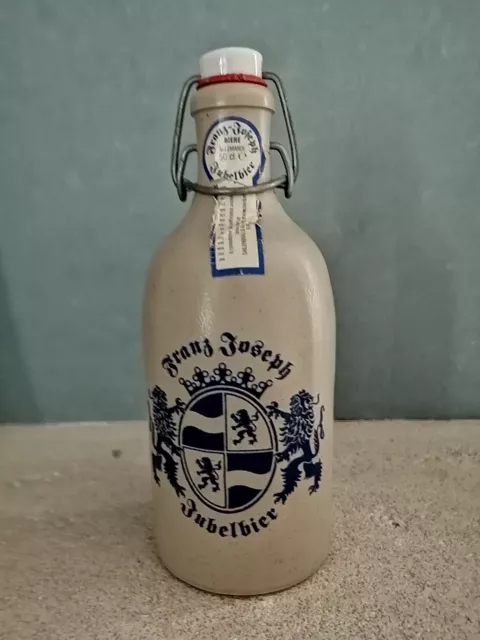 Bouteille de bière en grès Franz Joseph