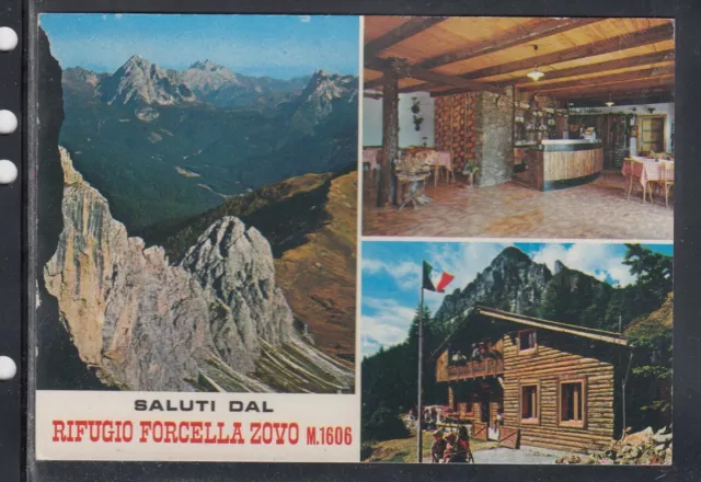 Cartolina Saluti dal Rifugio Forcella Zovo VEDUTINE EC552