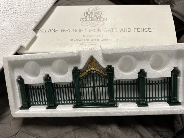 Department 56 Dickens Village, Wrought Iron Gate and Fence Set #5514-0
