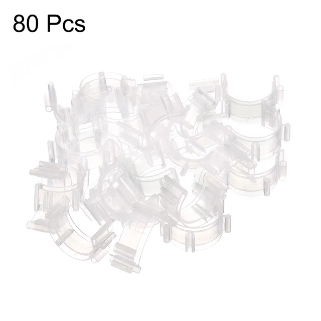 80 PACK SEWING Bobbin Small Clips Plastic Thread Clamps Spools ...