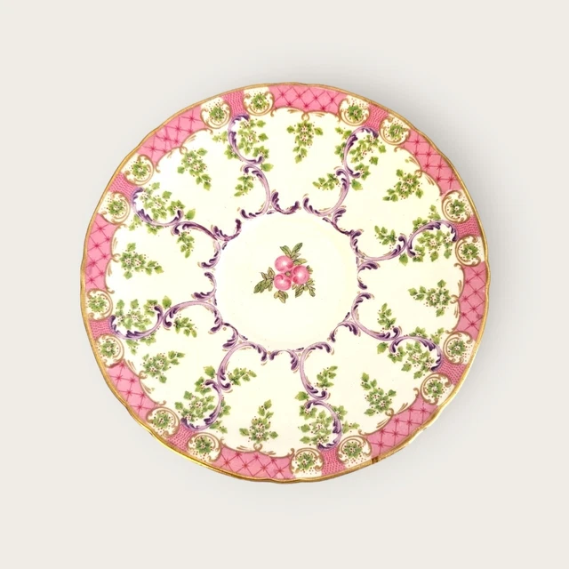 Royal Worcester Cradley 1768 6” Bone China Plate Floral Style Set Of 2