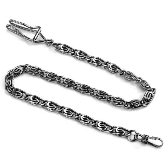 10/lot Alloy Pocket Watch Chain Twist Replacement Chain Bronze Black Silver Gold 3