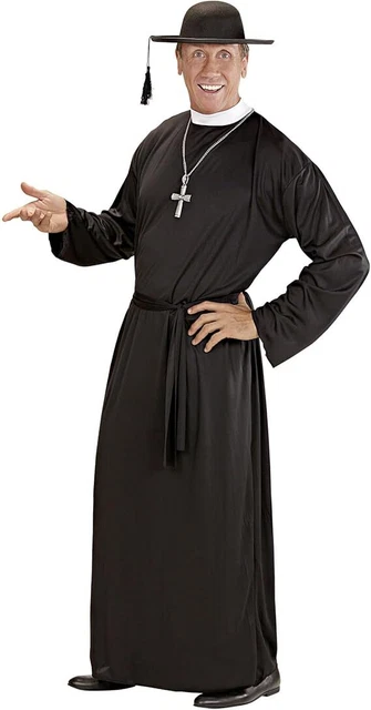 WIDMANN COSTUME PRETE Vestito Carnevale Sacerdote Esorcista Uomo