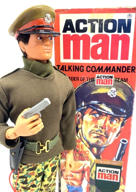 VINTAGE ACTION MAN Rare Boxed Original Talking Commander EagleEyes Toy ...