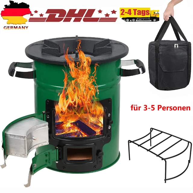 BBQ-Toro Raketenofen RAKETE Edelstahl Rocket Stove für Dutch Oven Grillpfannen