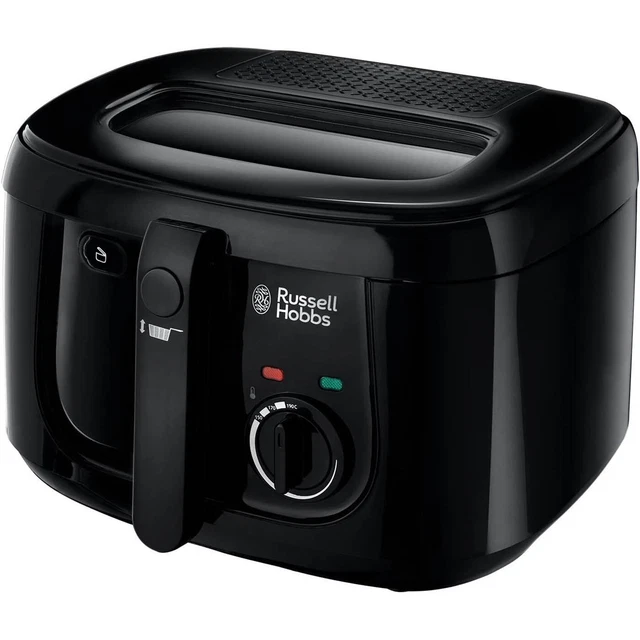 Russell Hobbs Deep Maxi Fryer 2.5 L Black Non-Stick Pan Adjustable Thermostat