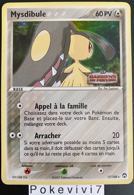 Pokemon Card MYDIBULE 17/108 Rare REVERSE Block EX Guardians of Power FR