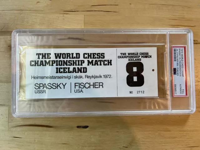 1972 Bobby Fischer vs. Boris Spassky World Chess Championship Used, Lot  #53382