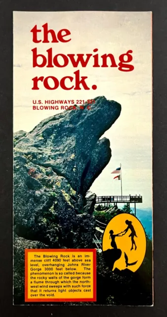 1970s The Blowing Rock Johns River Gorge North Carolina Vintage Travel Brochure