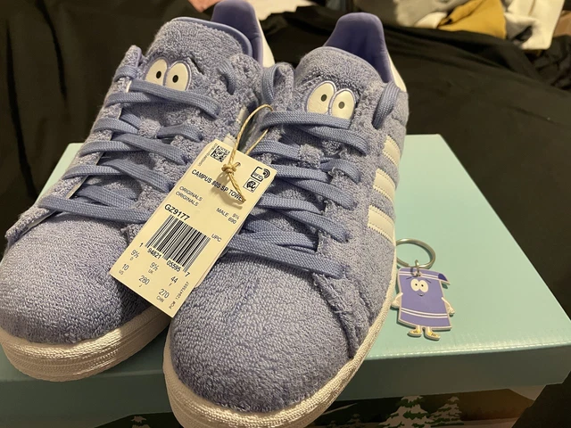 Size 10 - adidas Campus 80 x South Park Towelie *Authentic With Key Chain Size 10 - adidas Campus 80 x South Park Towelie *Authentic With Key Chain