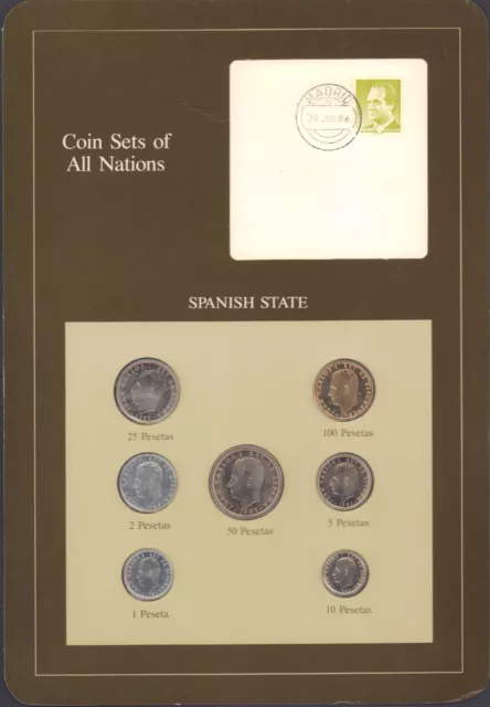 Coin Sets of All Nations Spain BU 1982-1985