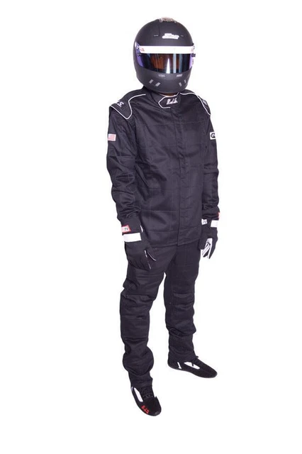 Rjs Safety Pants Black X-Large SFI-1 FR Cotton 200410106