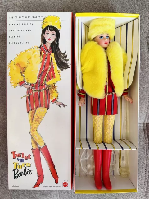 1997 Twist N' Turn Barbie Reproduction of 1967 Doll Redhead #23258 MINT NIB NRFB 1997 Twist N' Turn Barbie Reproduction of 1967 Doll Redhead #23258 MINT NIB NRFB