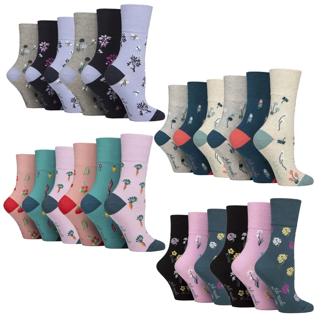 Lot De 5 Paires Chaussettes Diabétiques IKYS Femme - Taille 35-40 - Respirantes - Neuf