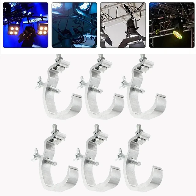 Pack De 8 Crochets En Aluminium Pour Pinces à Lumière De Scène - Résistants - Neuf