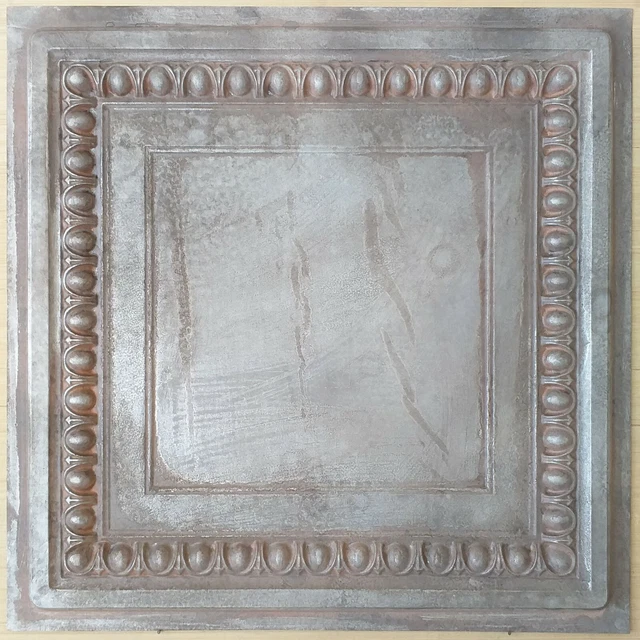 Metalized ceiling tiles weathering iron hotel decor wall panels PL06 10pcs/lot